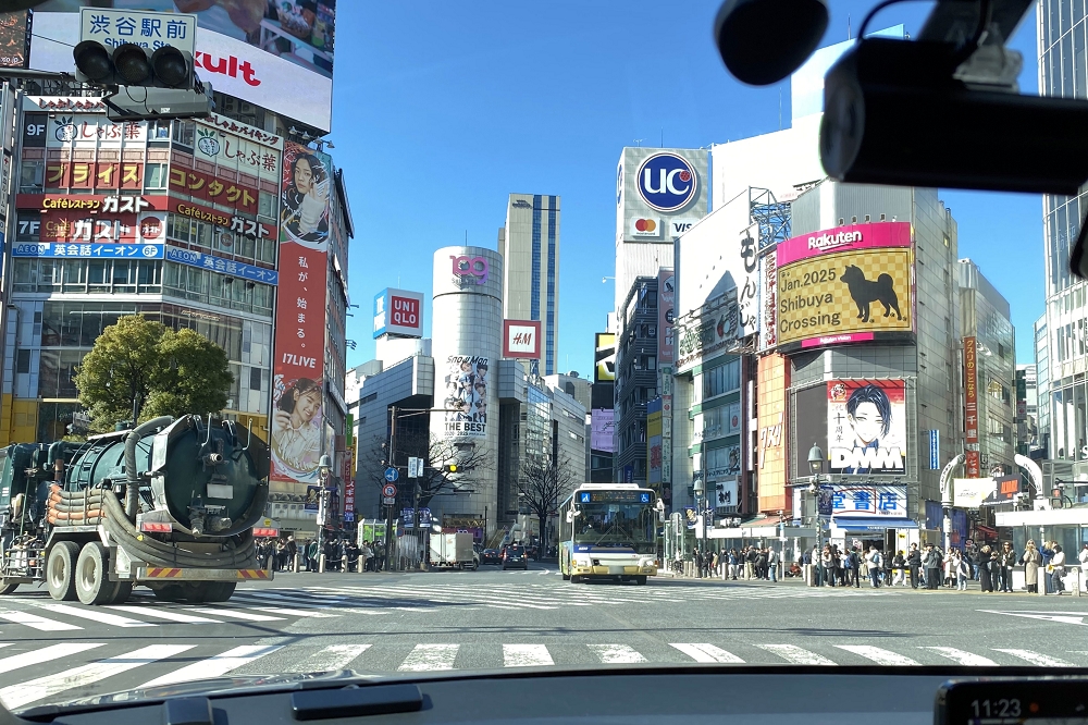 CMやドラマでおなじみの渋谷スクランブル交差点